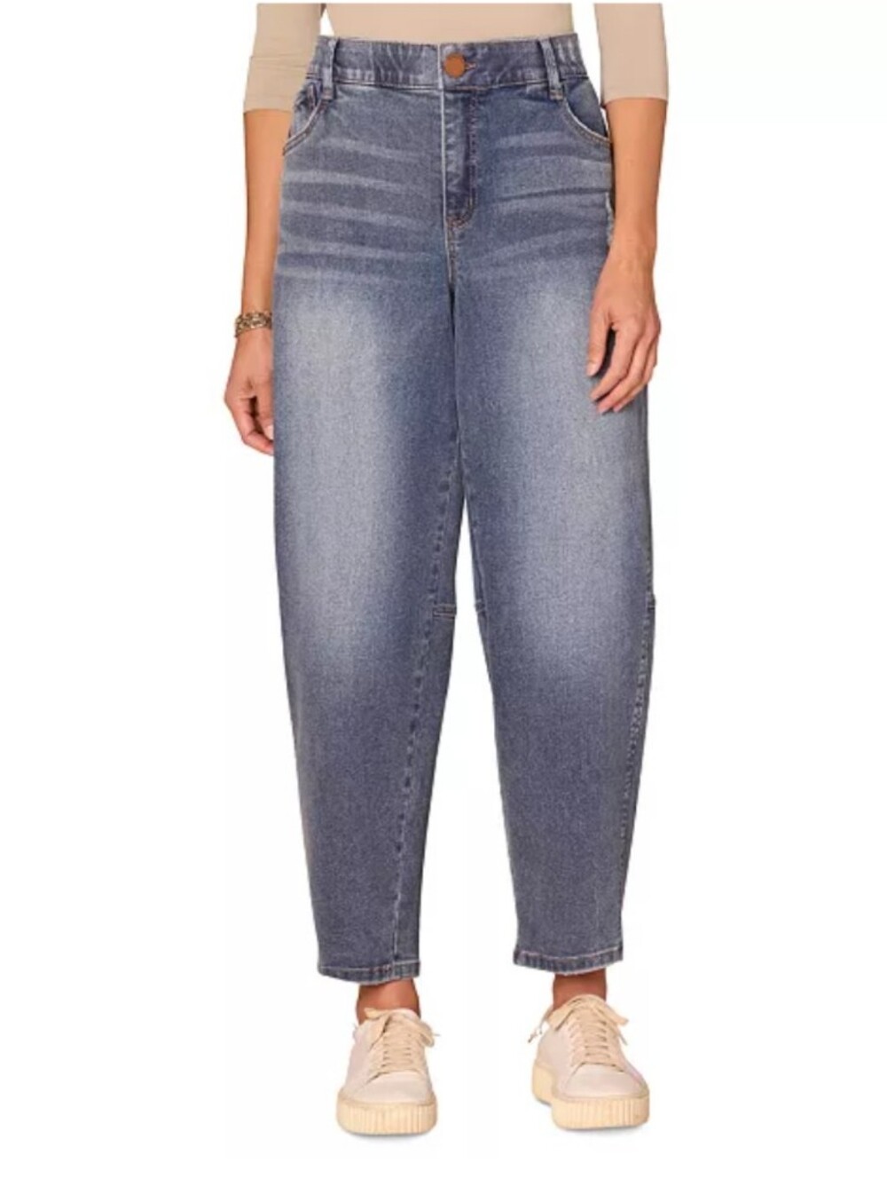 Democracy "Ab-solution" Light Wash Barrel Jeans Size 8US